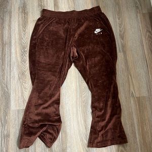 Suede Nike pants